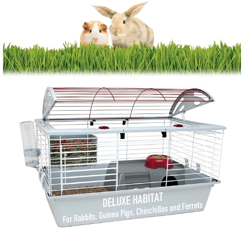 Living World Deluxe Habitat, Rabbit, Guinea Pig and Small Animal Cage, Standard