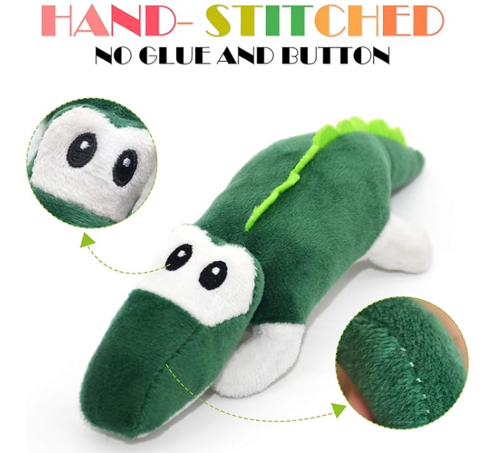 SHARLOVY Dog Squeaky Toys ,Stuffed Animal Puppy Toys,Cute Chew Toys for Dog Teething Toys, Pet Toys for Small to Medium Dogs,Soft Dog Toys,Plush Dog Toy Pack 12 in Gift Box