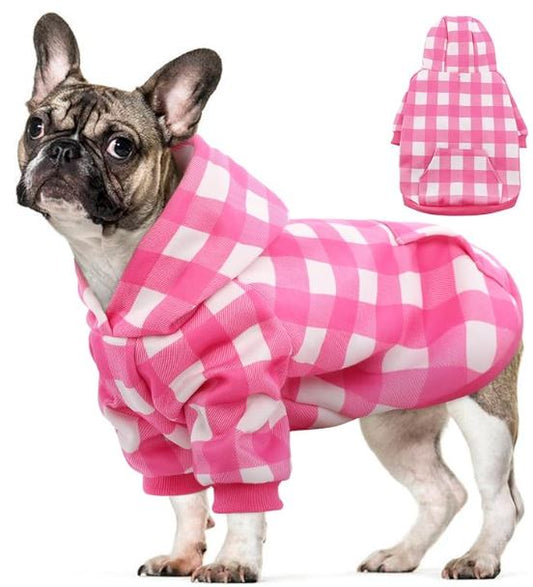 Kuoser Dog Hoodie Sweatshirt for Medium Dogs Color- Pink